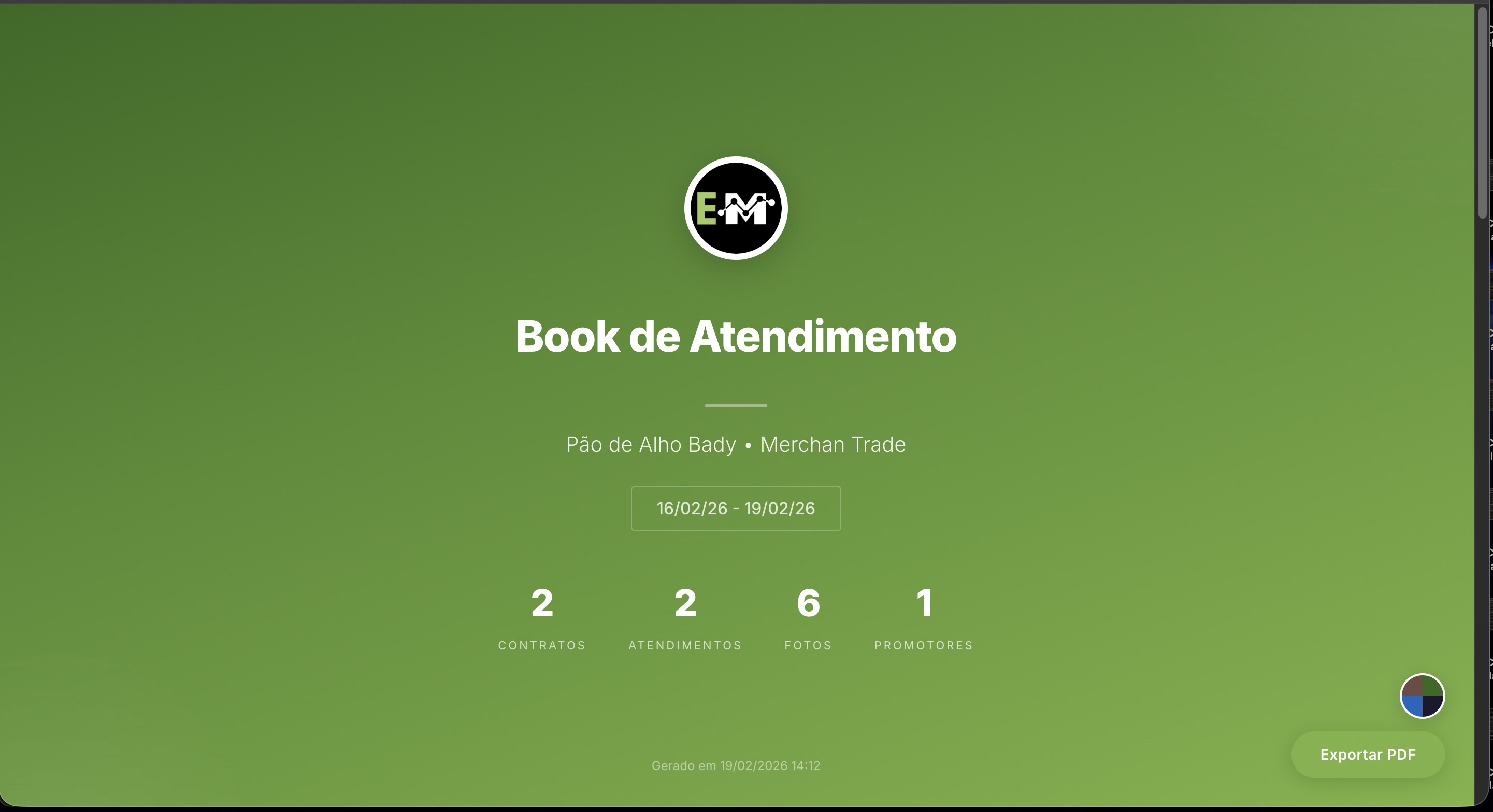 Book de Atendimento