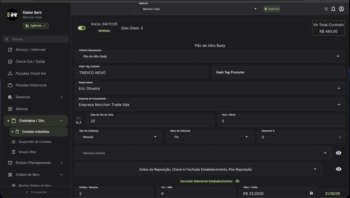 Detalhes do Contrato